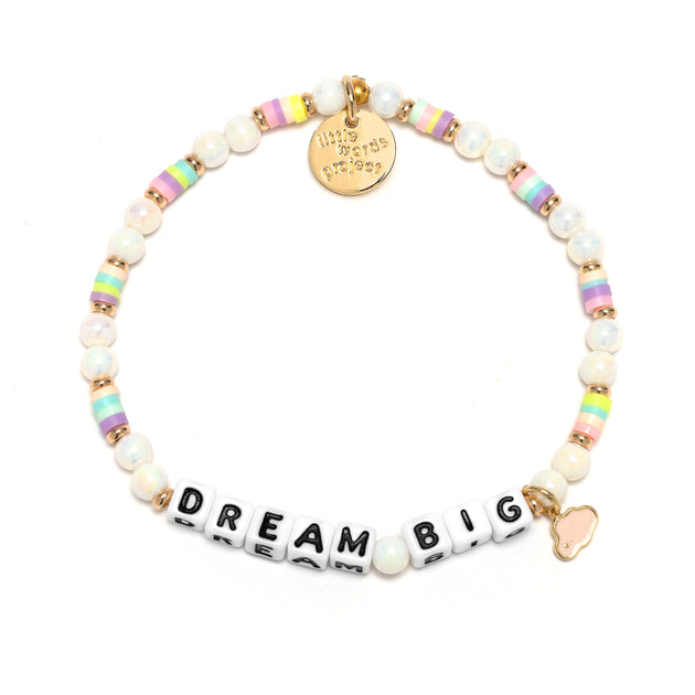 Be Happy - Lucky Symbols Bracelet  White Beaded Bracelet – Little Words  Project