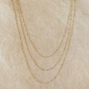 Waterproof Gold Filled Sequin Chain