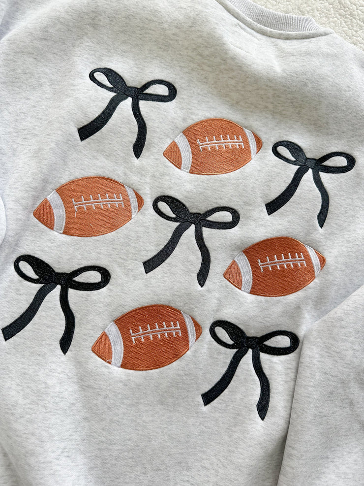 Sunkissed Coconut Game Day Bow Sweatshirt