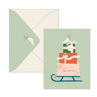 Gifting Sleigh Boxed Note Card Set