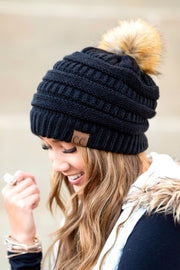 Cozy Pom Knit Beanie