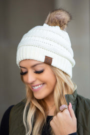 Cozy Pom Knit Beanie