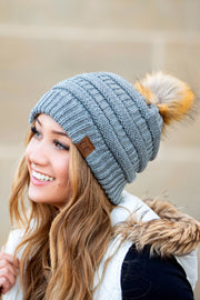 Cozy Pom Knit Beanie