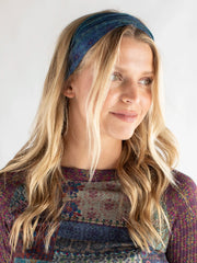 Indigo Patchwork Half Boho Bandeau