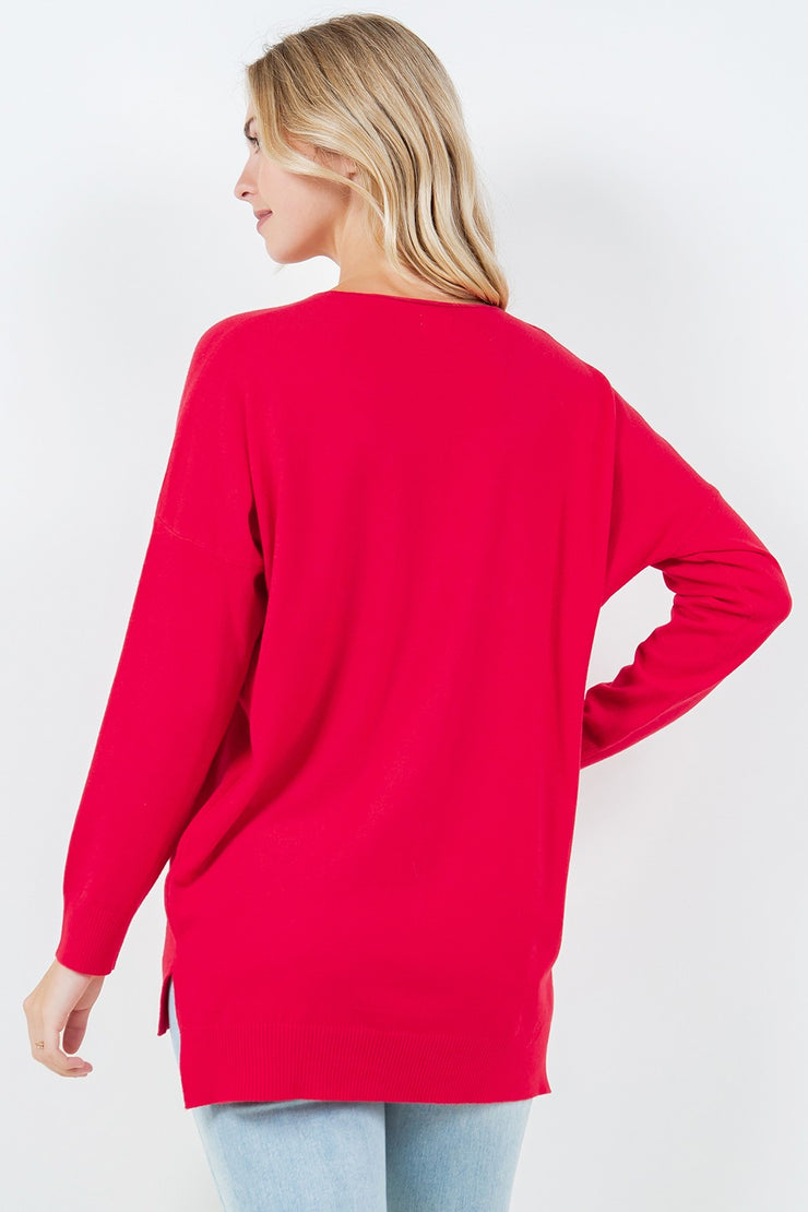 Perfect Sweater - Bright Red