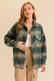 Snuggle-Up Plaid Shacket