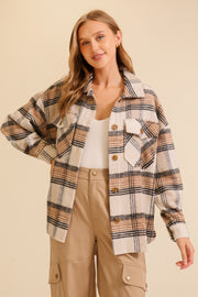 Snuggle-Up Plaid Shacket