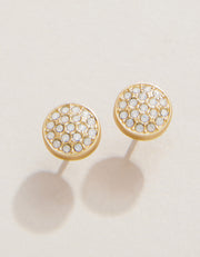 Spartina 449 Stronger Pave Disc Stud Earrings