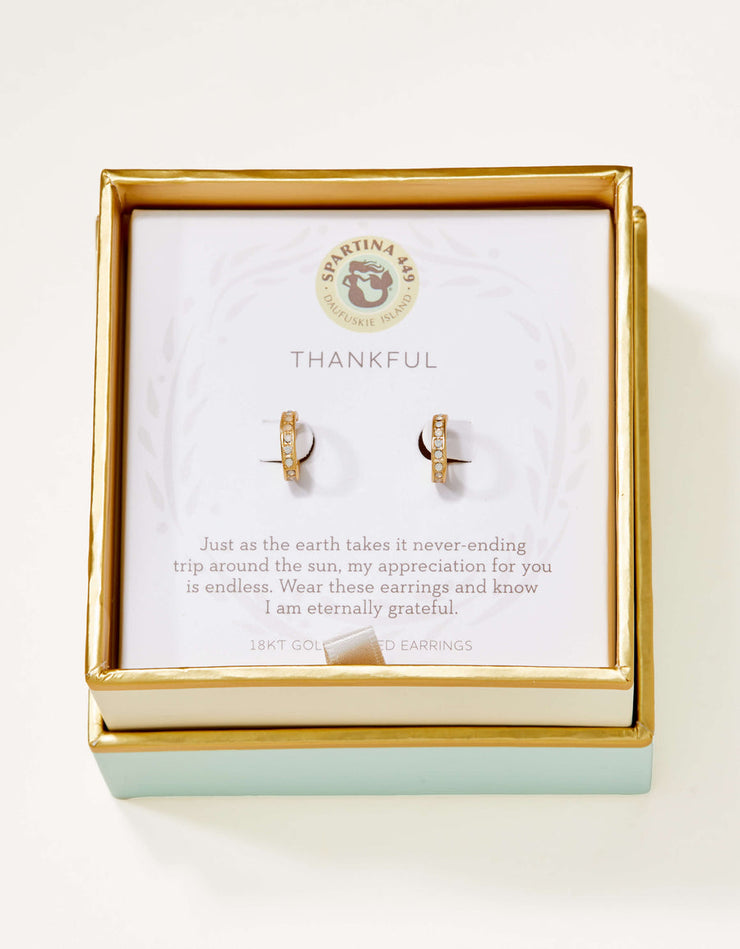 Spartina 449 Sea La Vie Thankful/Ring Hoop Earrings