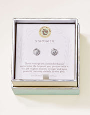 Spartina 449 Stronger Pave Disc Stud Earrings