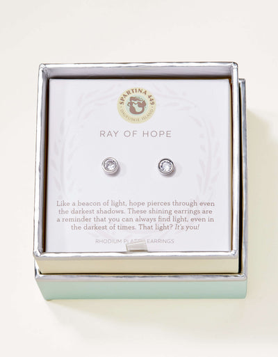 Spartina 449 Sea La Vie Ray of Hope/Gem Stud Earrings