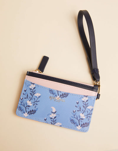 Spartina 449 Slimcard Coinpurse Ogeechee Blossom Blue