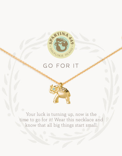 Go For It Elephant Necklace
