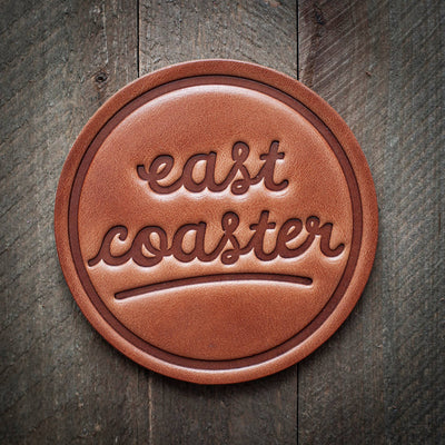 East Coaster Leather Coaster