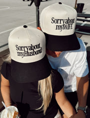 Sorry About My Husband Vintage Trucker Hat