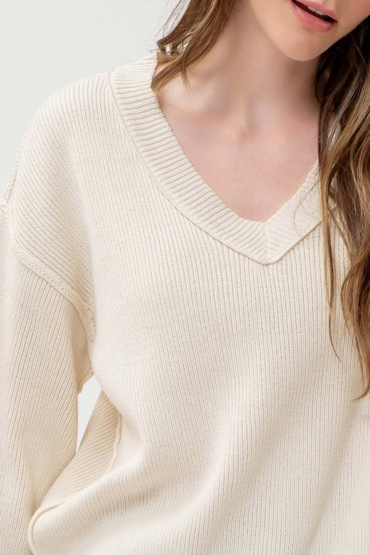 Seam It All V-Neck Sweater