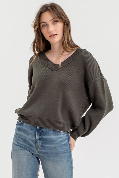 Seam It All V-Neck Sweater