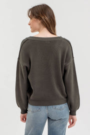 Seam It All V-Neck Sweater