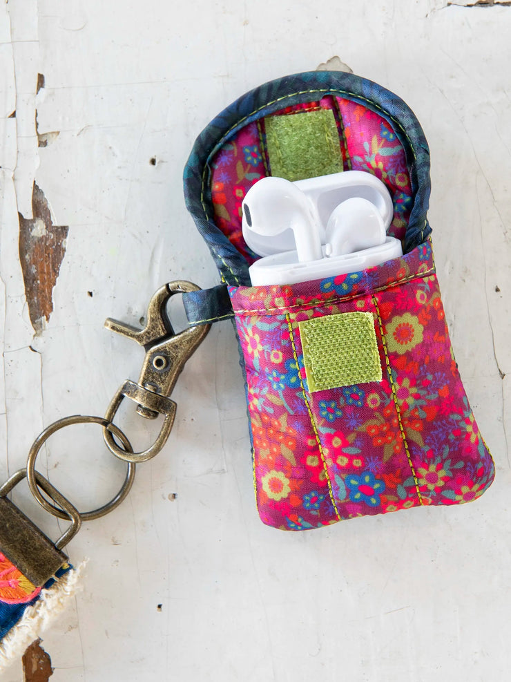 Natural Life Ear Bud Case Keychain