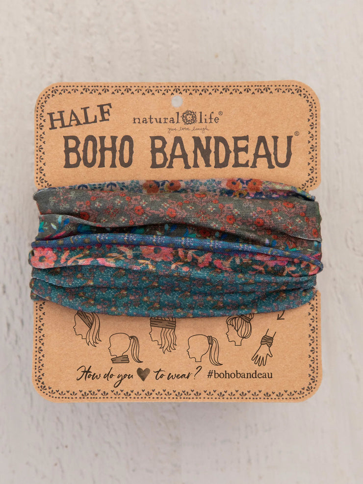 Dark Patchwork Half Boho Bandeau