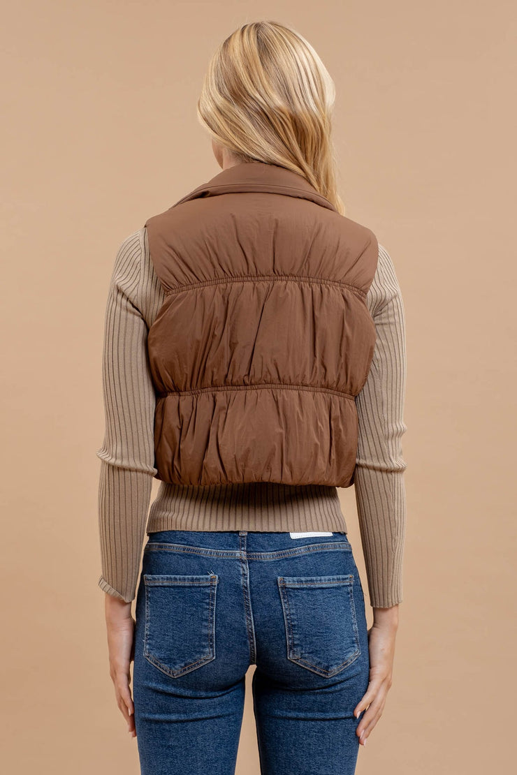 Espresso Yourself Puffer Vest