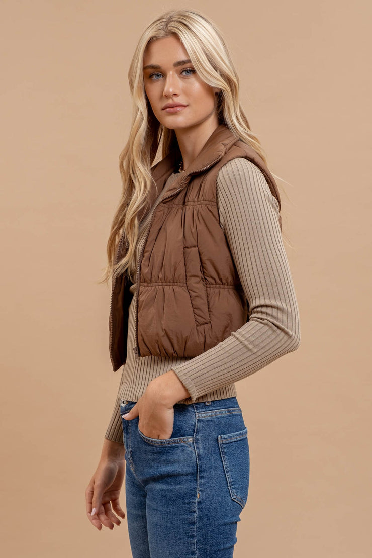 Espresso Yourself Puffer Vest