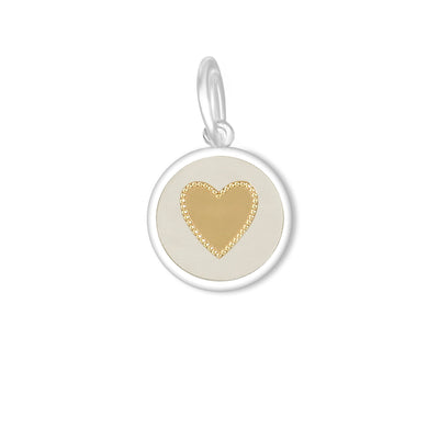 Lola Heart Pendant - Gold Center