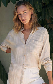 The Perfect Linen Top - Putty