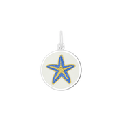 Lola Starfish Pendant - Periwinkle with Gold Center