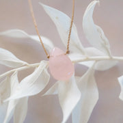 Soulku Rose Quartz Necklace for Love