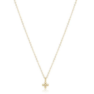 Enewton Classic Beaded Signature Small Cross Necklace