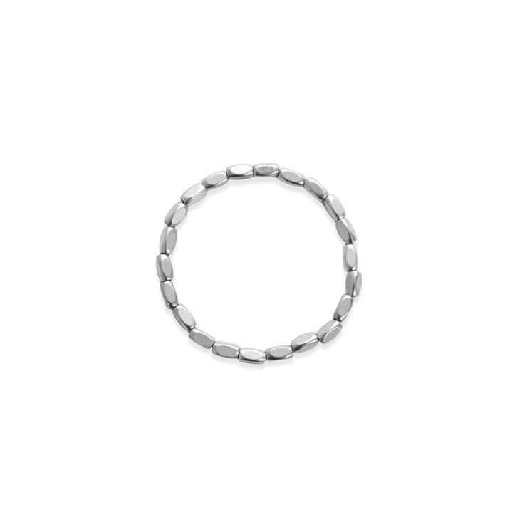 Isla Waterproof Silver Block Party 4mm Bracelet