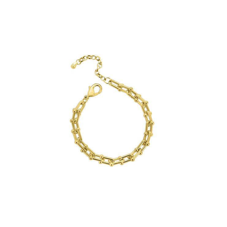 Isla Waterproof Gold U-Link Chain Bracelet