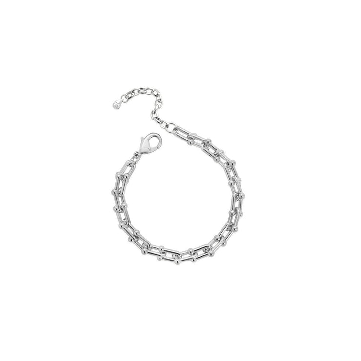 Isla Waterproof Silver U-Link Chain Bracelet