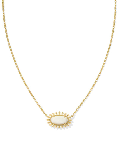 Kendra Scott Elisa Color Burst Necklace - Gold & Mother of Pearl