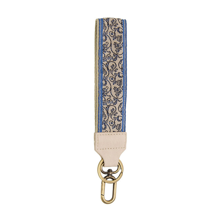 Easy Find Keychain - Blue Toile