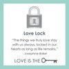 Lola Love Lock - Silver with Gold Center