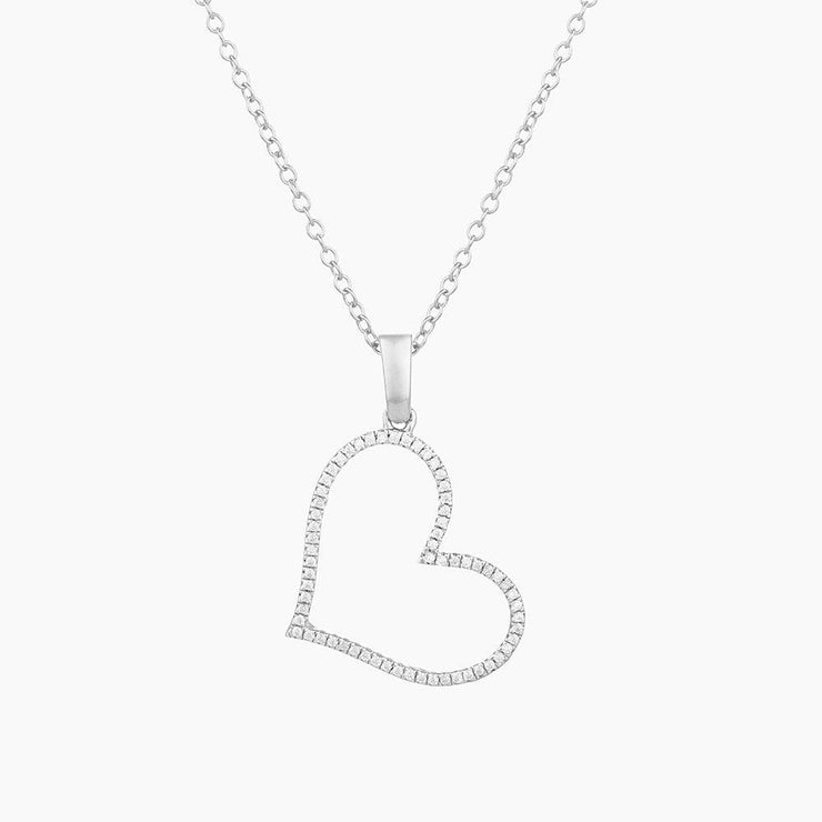 Ella Stein Genuine Heart Pave Diamond Necklace