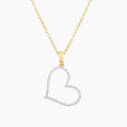 Ella Stein Genuine Heart Pave Diamond Necklace