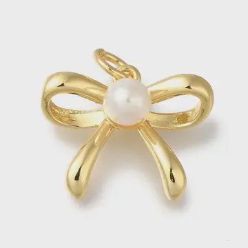 Pearl Knot Bow Charm