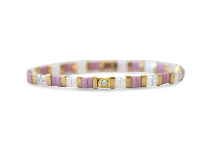 So Colorful Tila Bracelet - Opal / October