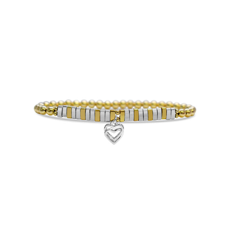 So Charming Bracelet - Beat It! Double Heart