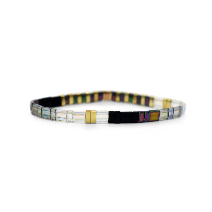 F*CK IT Morse Code Tila Beaded Bracelet