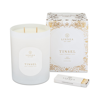 Linnea Tinsel Two Wick Candle