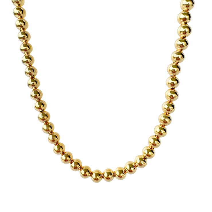 Jackie Tides Gold Filled Everyday 6mm Beaded Necklace