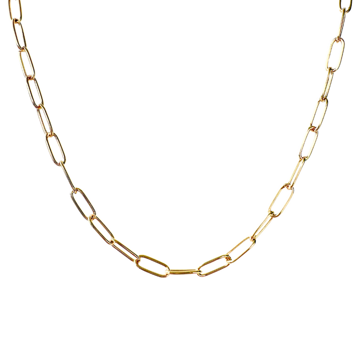 Jackie Tides Gold Filled Everyday Paperclip Necklace