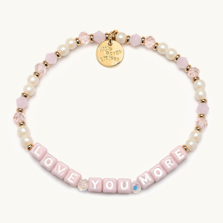 Little Words Project Love You More Pink Bracelet