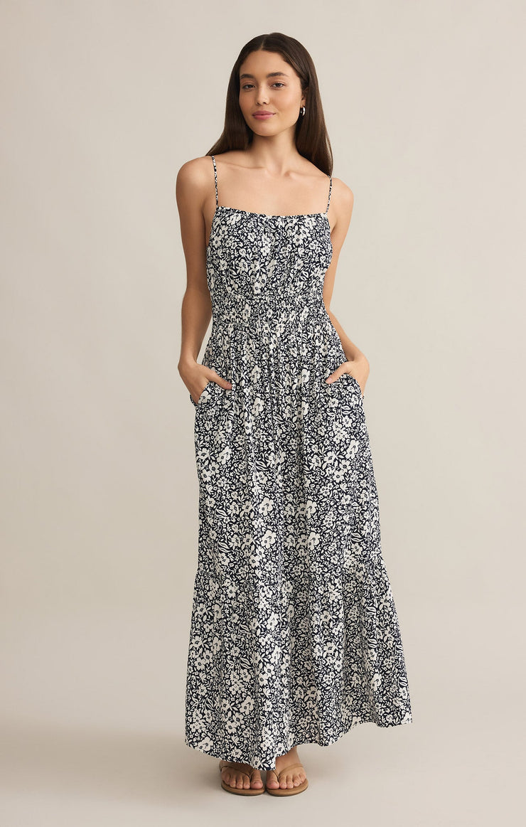 Toluca Ynez Floral Maxi Dress in Eclipse