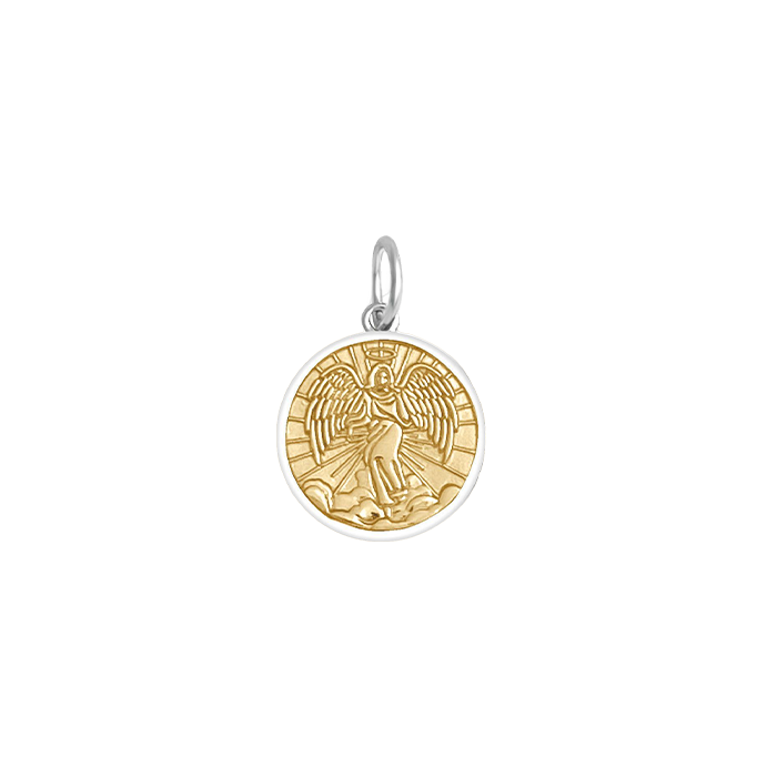 Lola Angel Pendant - Gold Center