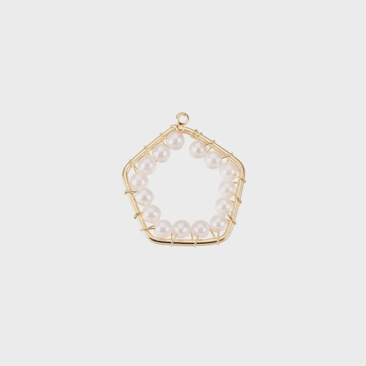 Pearl Pentagon Charm